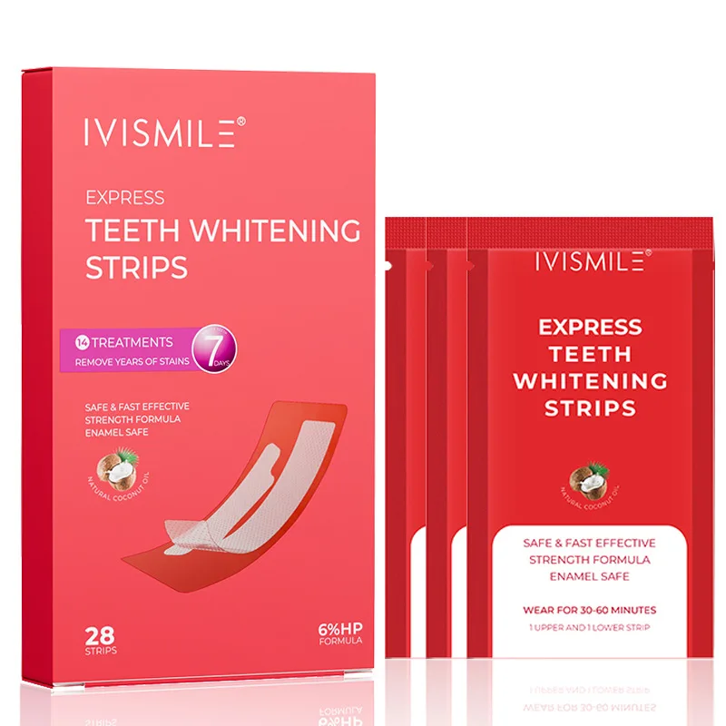VISMILE Teeth Whitening Strips6HP Wet Strips Stain Removal Bright Smile Mint Flavor Gentle Whitening Cross Border Ready Stock