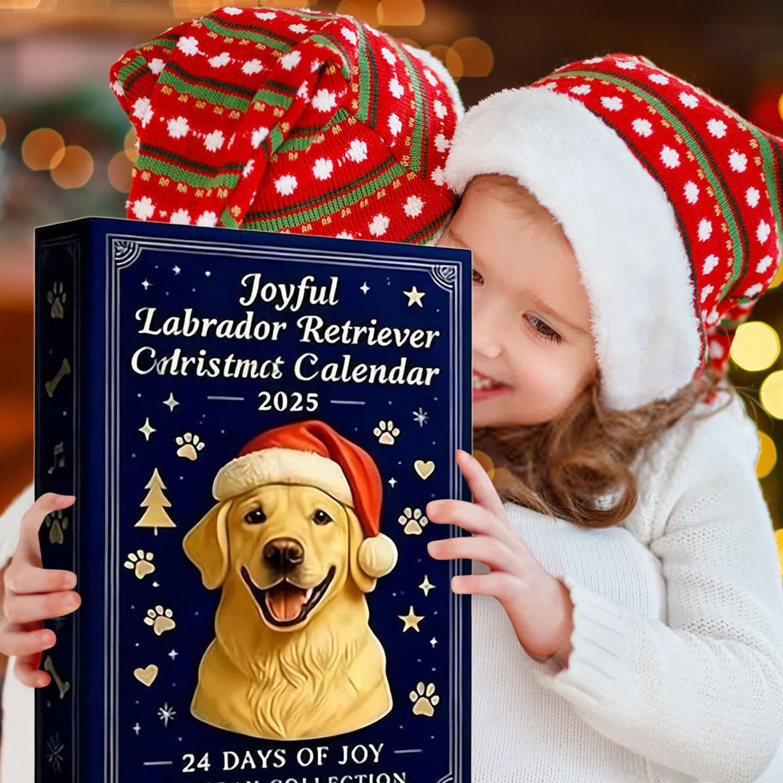 مؤقت التمرين مع ثانية 24 يوم مجيء الكلب قلادة عيد الميلاد التقويم 2D الاكريليك لطيف الكلب الصغيرة وعاء الفخار صغير مع الموقت