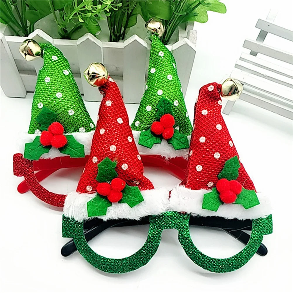 

6Pcs Xmas Glasses Comfortable One Size Fits Most Festive Party Props for Christmas Cosplay Costume Decoration Accessory