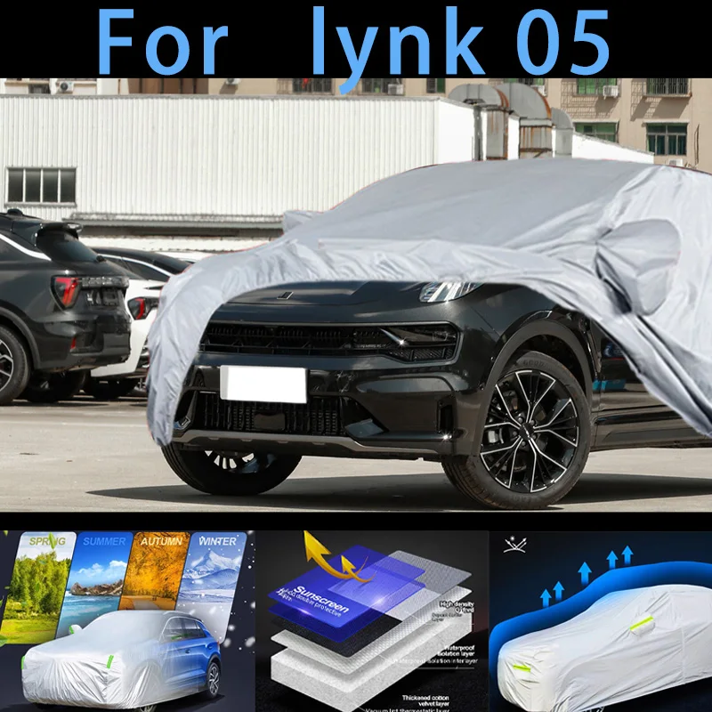 

For lynk 05 Outdoor Protection Full Car Covers Snow Cover Sunshade Waterproof Dustproof Exterior Car cover protection