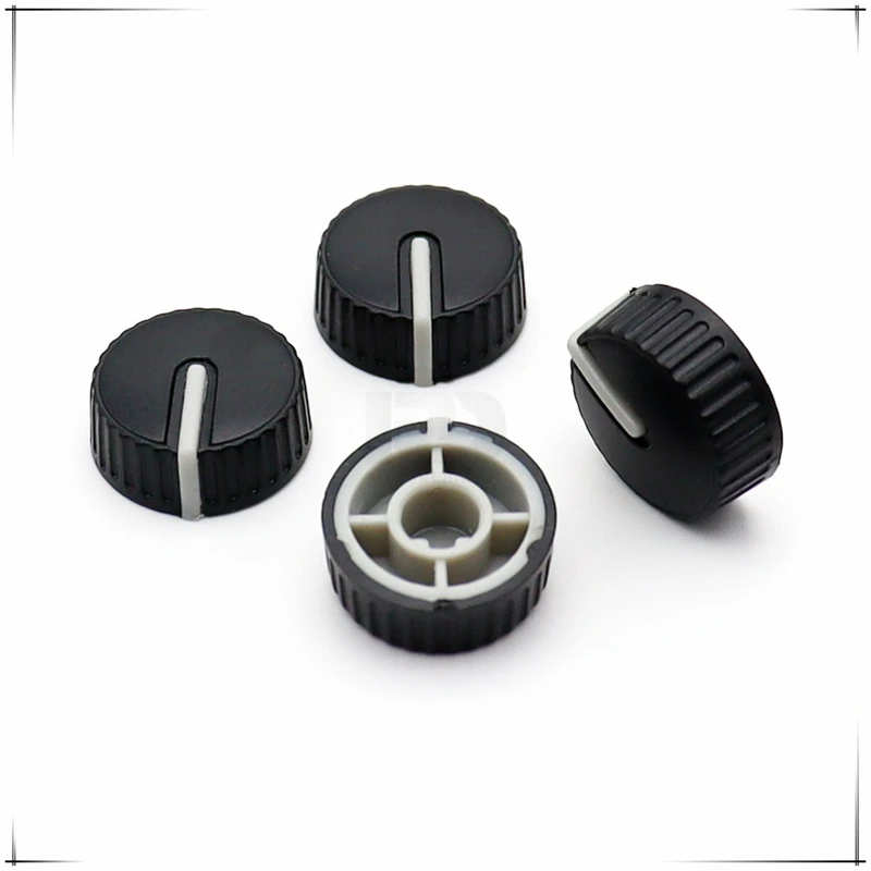 5PCS Plastic Knob Cap Diameter 18.5mm Height 8mm Potentiometer Encoder Knob Amplifier volume Knob cap D-Shaped Inner Hole 6mm