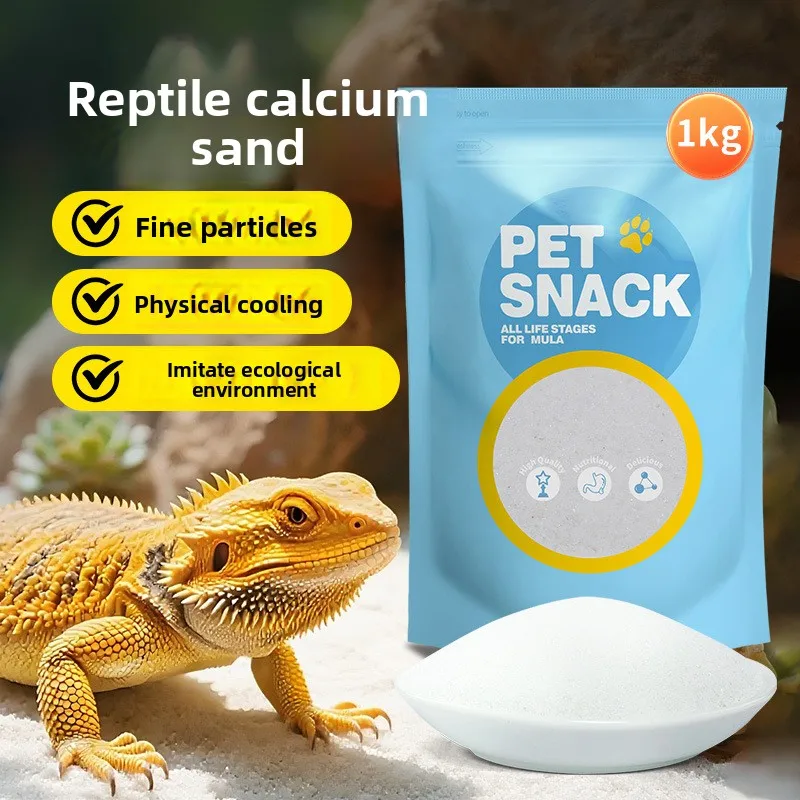 

HUACHU Reptile Calcium Sand Substrate,Desert Terrarium Bedding for Bearded Dragons,Leopard Geckos, Tortoises, Snakes&Scorpions