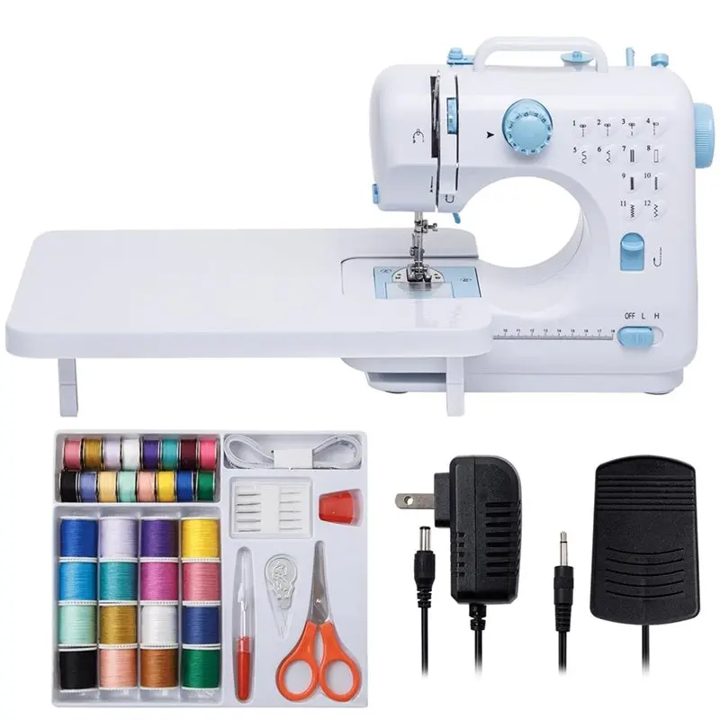 

【ORNAMENT】Sewing Machine With Foot Pedel Pedal For Beginners Expansion Table Duty Sewing Machines For Adult And Kids Sewing