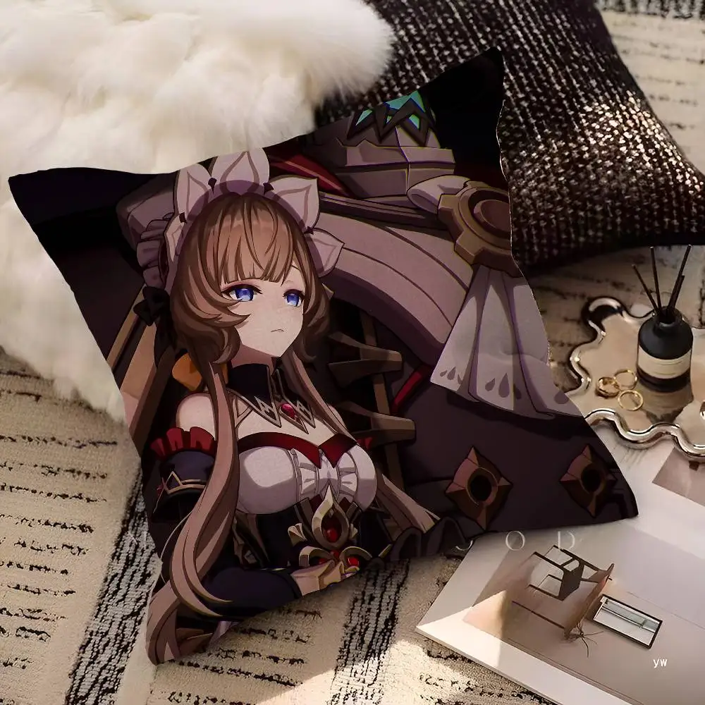 Game Genshin Impact Sandrone Lucky Dragon pillow cover sofa cushion cover home room decoration children gift
