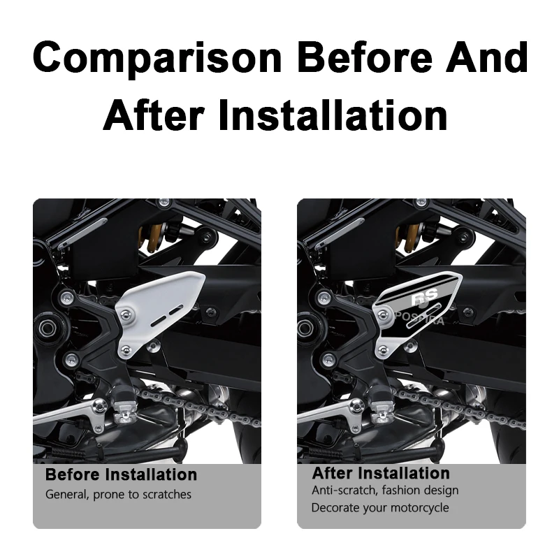 POSFIRA Motorcycle Footrest Panel Stickers Vinyl Decal for Kawasaki Z900RS Z900 RS 2026 2025 2024 2023 2018-2022 Accessories