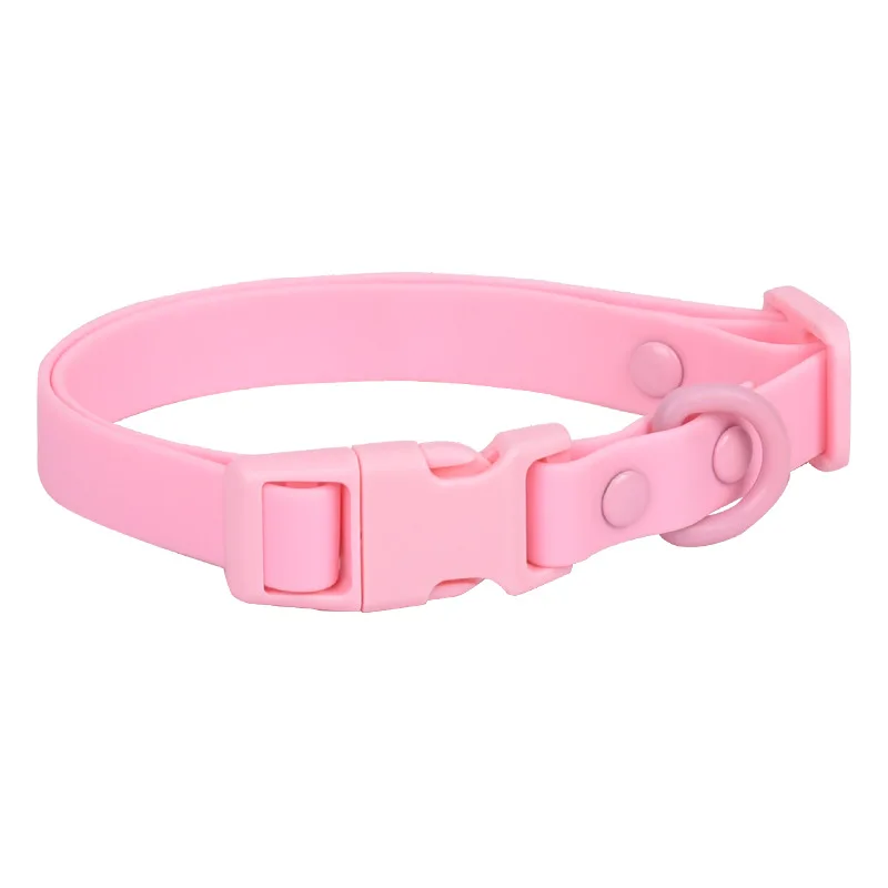 Rust resistant custom hot sale PVC engraved waterproof dog collar