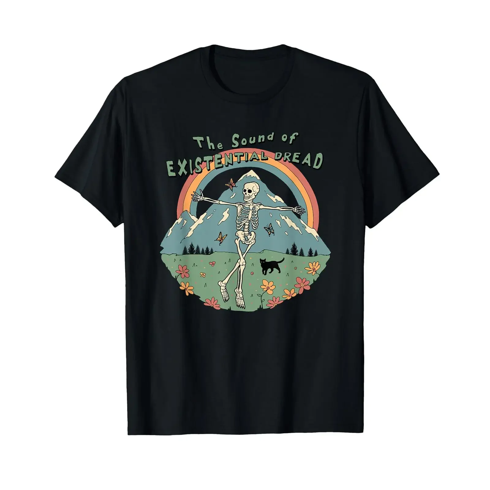 The Sound of Existential Dread T Shirt vintage Washed graphic Soft Breathable Versatile Unisex homme Stretched designer clothes