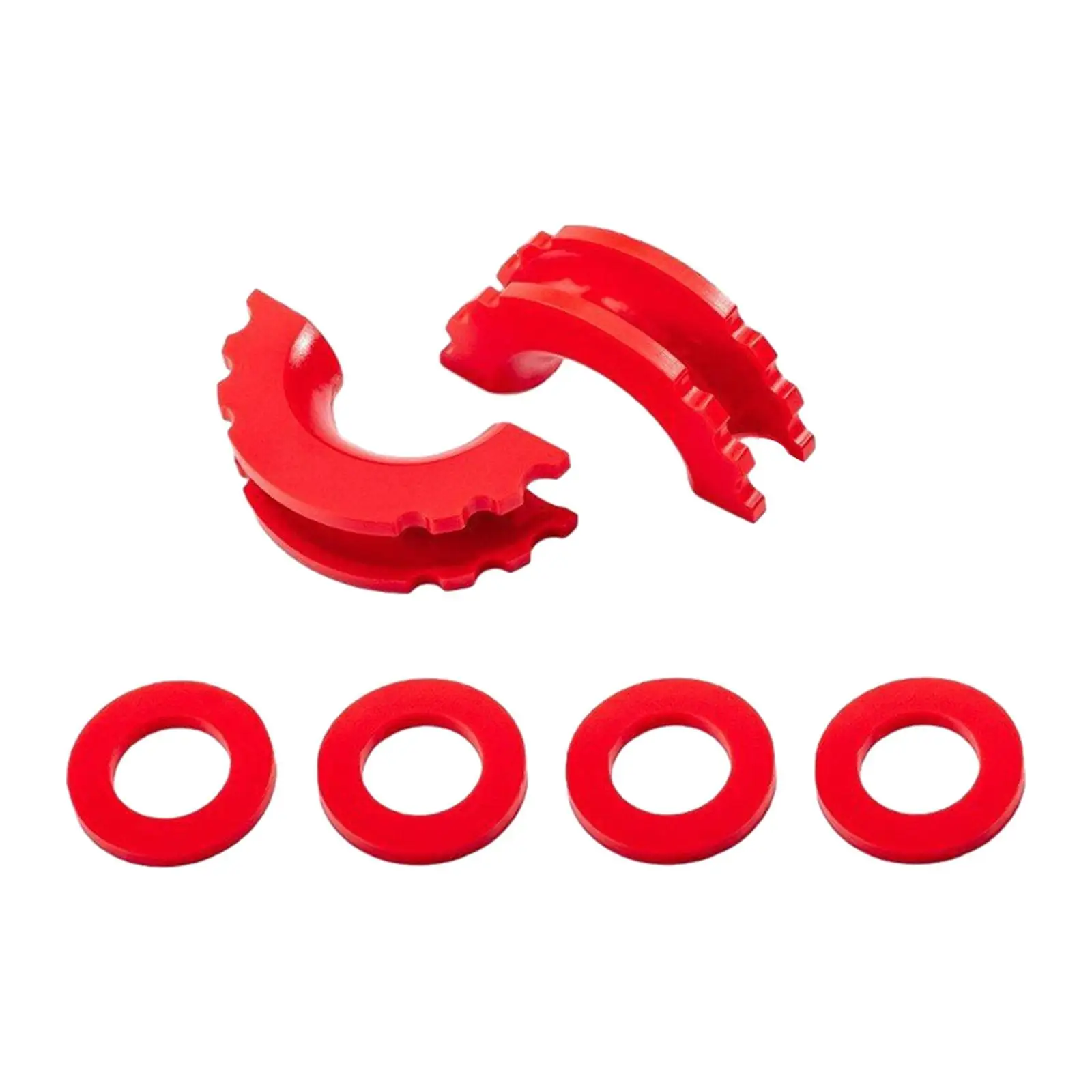 2Pcs D Ring Shackle Isolators Accessories Portable Professional Replacement Practical Easy Installation with Washers
