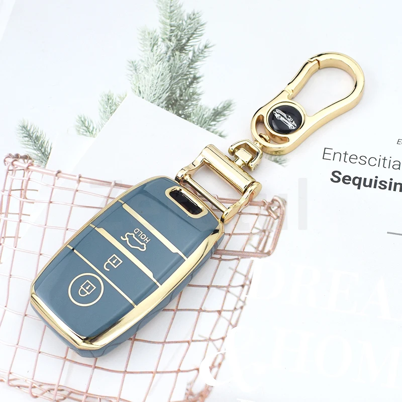 3 4 Tasten für Kia Rio 5 Sportage Ceed Cerato K3 K4 K5 Sorento Optima Picanto Soul Forte TPU Auto Remote Key Case Cover Shell