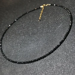 New Fashion Exquisite Simple Handmade Black Bead Necklace Clavicle Chain For Women Versatile Party Jewelry Gift Wholesale