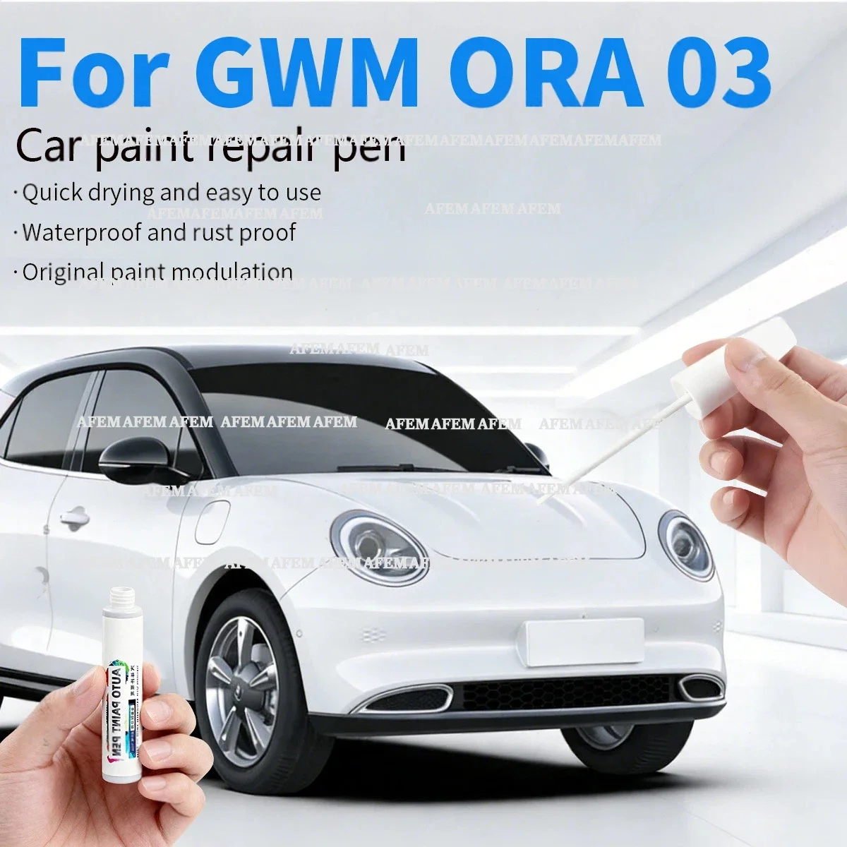 For GWM ORA 03 Green Blue Red White Cream green Beige Grey Car Paint Repair Pen Touch Up Scratch Remover DIY Car Accessories