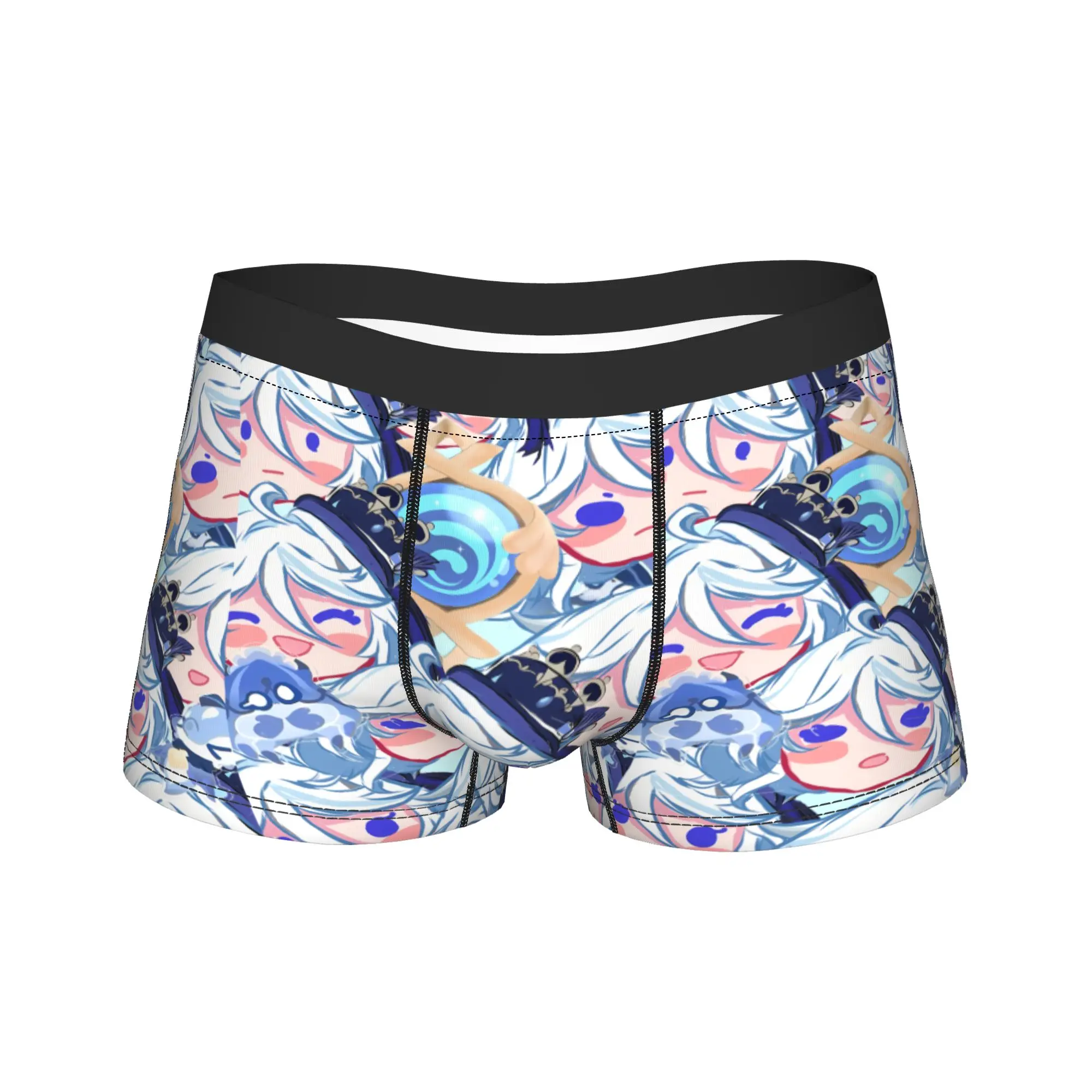 Genshin Impact Game Printed Boxer Brief  Underwear Quality Males Comfortable Boxer Shorts Design Plus Size Underpants