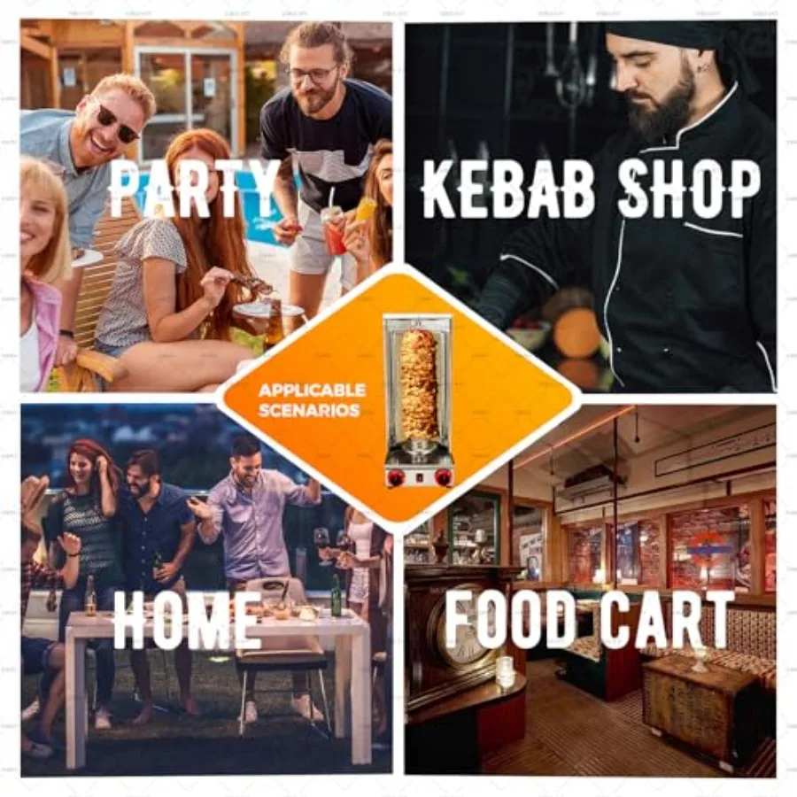 Gas Shawarma Kebab Grill 6