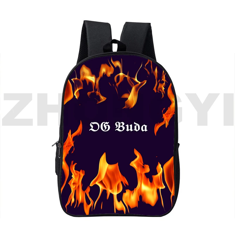 

New Og Buda Russia Rapper 3D Backpack Anime Bag for Women 16 Inch Funny Og Buda Canvas Backpack Men Preppy Teens Laptop Backpack