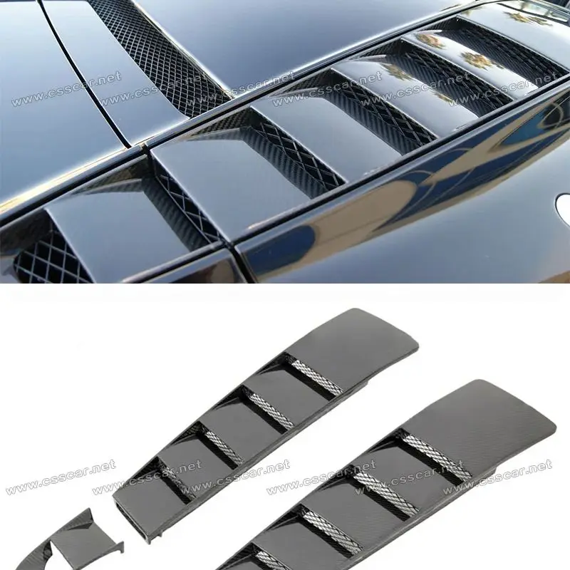 

Высококачественная отделка задних вентиляционных отверстий двигателя из сухого углеродного волокна для Audi R8 Spyder V10, OEM-стиль, детали двигателя автомобиля, аксессуары для капота