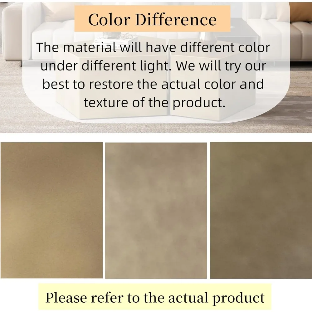 Modern 2-Piece Pentagon Nesting Coffee and End Table Set