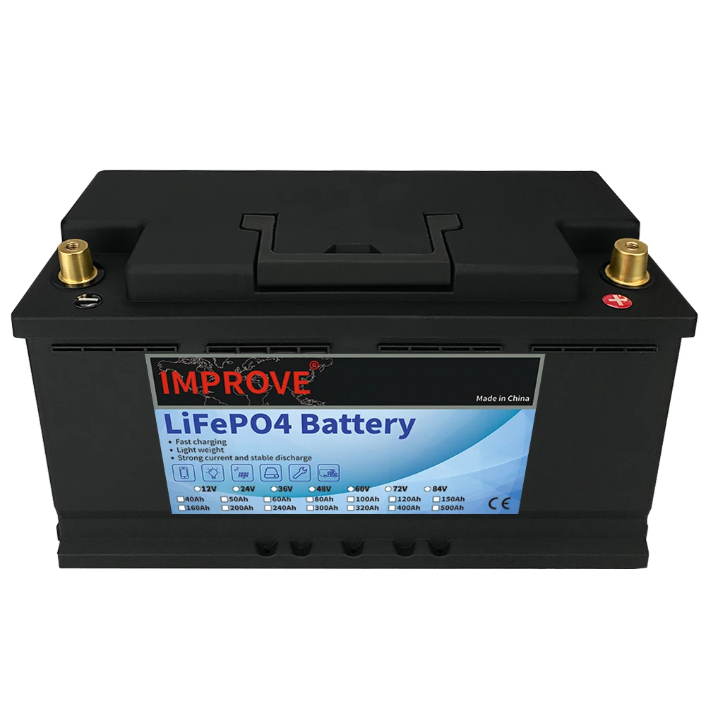 lifepo4 12v 24v 36v 48v 72v lithium ion batteries 40ah 60ah 100ah 150ah 200ah 300ah lithium iron phosphate battery