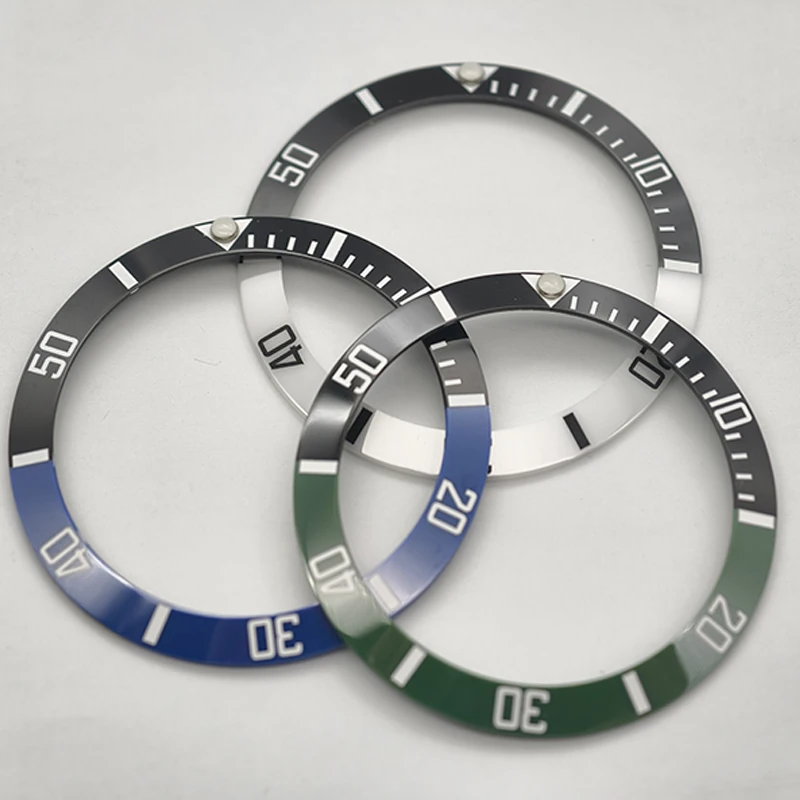 

38x30.7mm Curved Ceramics Bezel Insert Fits For SUB GMT SKX007 SKX009 Watch Case NH35 NH36 Movement Watch Bezel Rings Refit Part