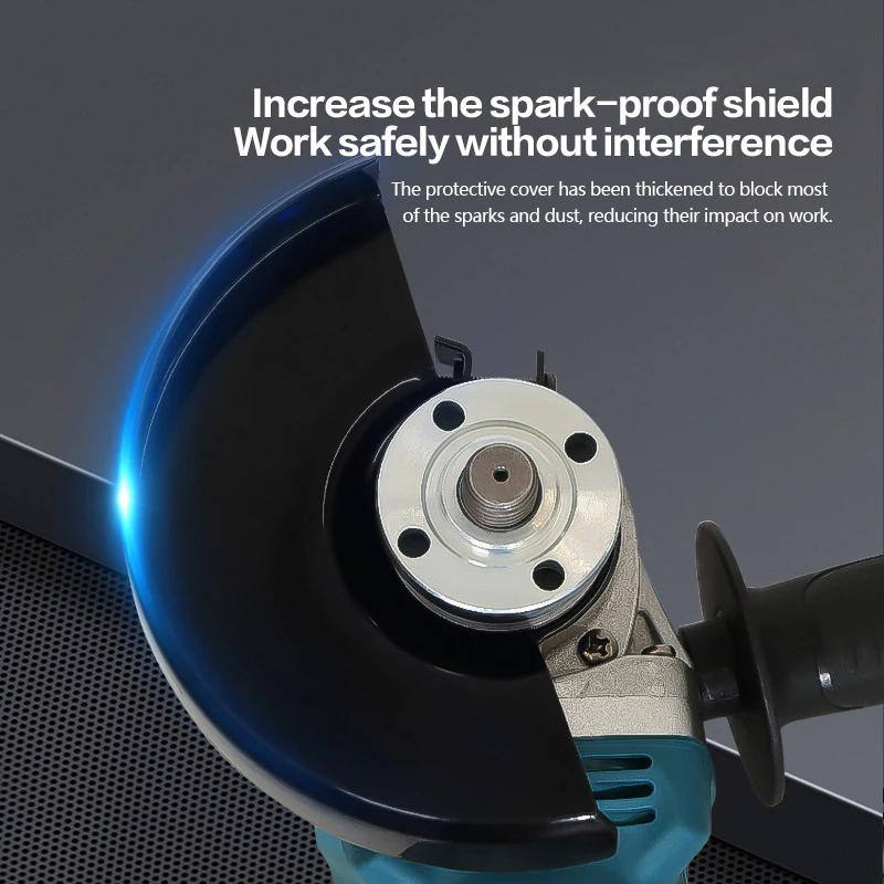 DRKIT-amoladora angular eléctrica sin escobillas, 125MM, corte, pulido, rectificadora, herramienta eléctrica para carpintería, batería Makita de 18V