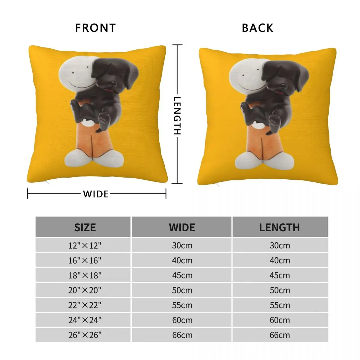 Doug Hyde Square Pillowcase Polyester Linen Velvet Creative Zip Decor Throw Pillow Case Sofa Cushion Case