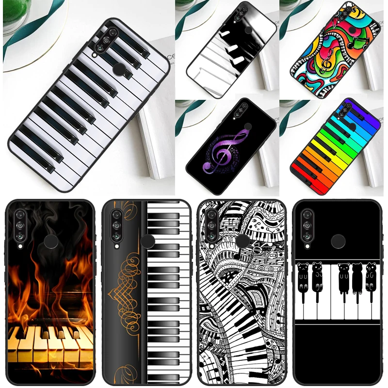 Piano Keys Musical For Huawei P30 Pro P60 P50 P20 P40 P Smart Nova 9 5T Honor Magic 5 Lite X8 X9 a 50 70 Case