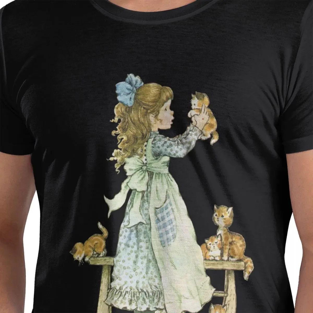 Sarah Kay Girl T-Shirt for Men Cotton Oversized T Shirts Men's Tees Short O-Neck Summer Clothes Tops S-6XL