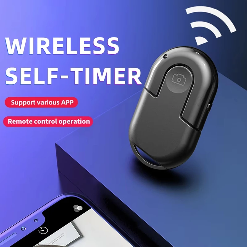 DT21 Wireless Bluetooth Remote Shutter Selfie Remote Control for Phone Camera Tripod Video Recorder 10M Range