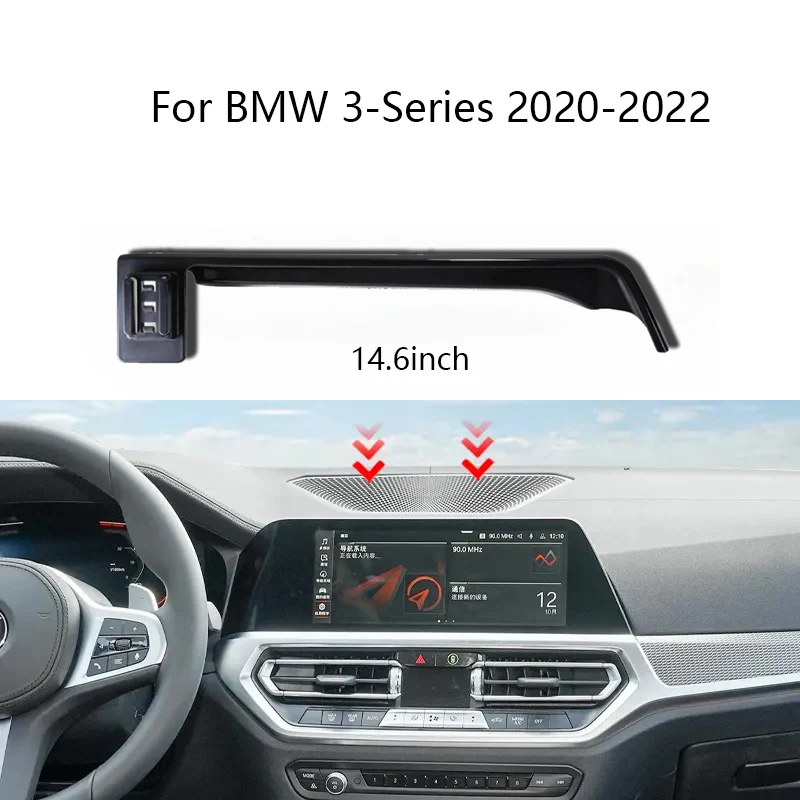

Аксессуары для интерьера, автомобильный держатель для телефона для BMW 3 серии G20 2020 2021 2022 320330 340, основание экрана, быстрая беспроводная зарядка