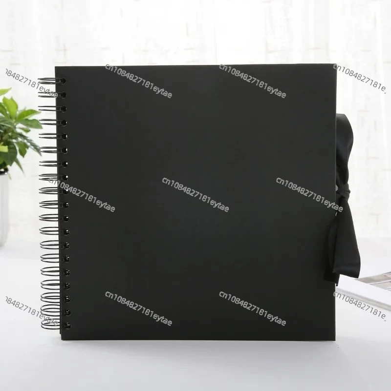 31 x 31cm Photo Album Creative 30 Black Pages DIY Album Scrapbooking Craft Paper Photograph Album for Wedding Anniversary GiftsF