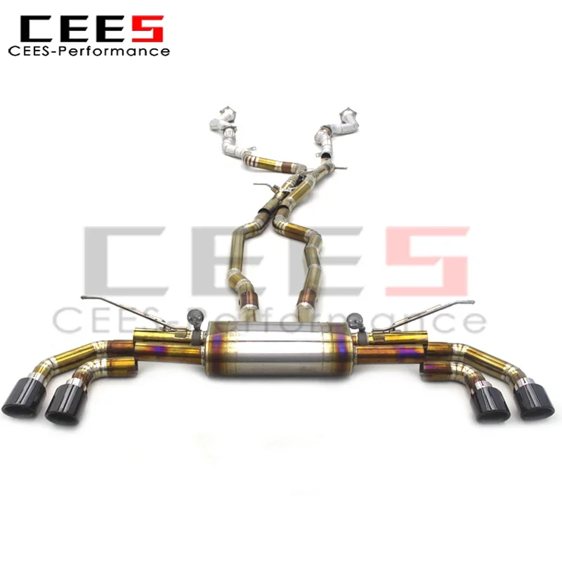 CEES Titanium Catback Exhaust System  for Porsche Cayenne 957 3.6/4.8T 2006-2010 Exhaust Pipe Exhaust Downpipe