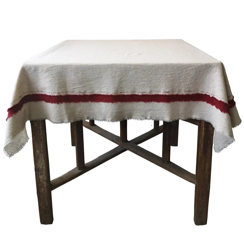 Dining table cloth, cotton and linen, high-end feeling, light luxury, Japanese  Nordic coffee table