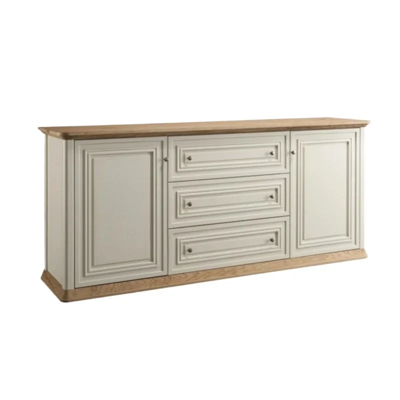 

American country solid wood dining side cabinet French bed and breakfast storage living room porch cabinet wine cabinet model