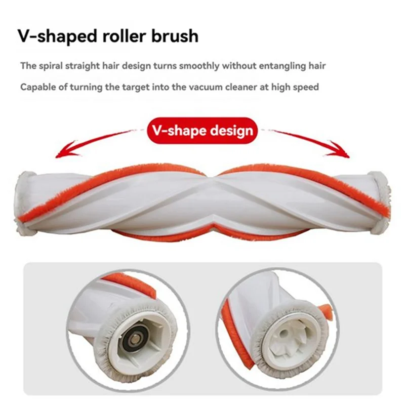 AC39-For Dreame T10/T20/T30/T30 For NEO/V12/V12 Pro/R10 Pro/R20 Main Brush Head Accessories Replacement Parts