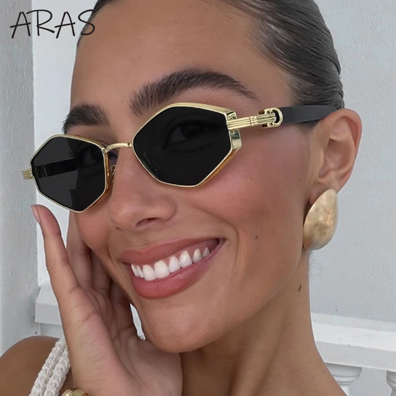 

Sexy Small Frame Hexagon Sunglasses Women 2025 Luxury Brand Punk Polygon Sun Glasses For Ladies Fashion Travel Eyewear Shades