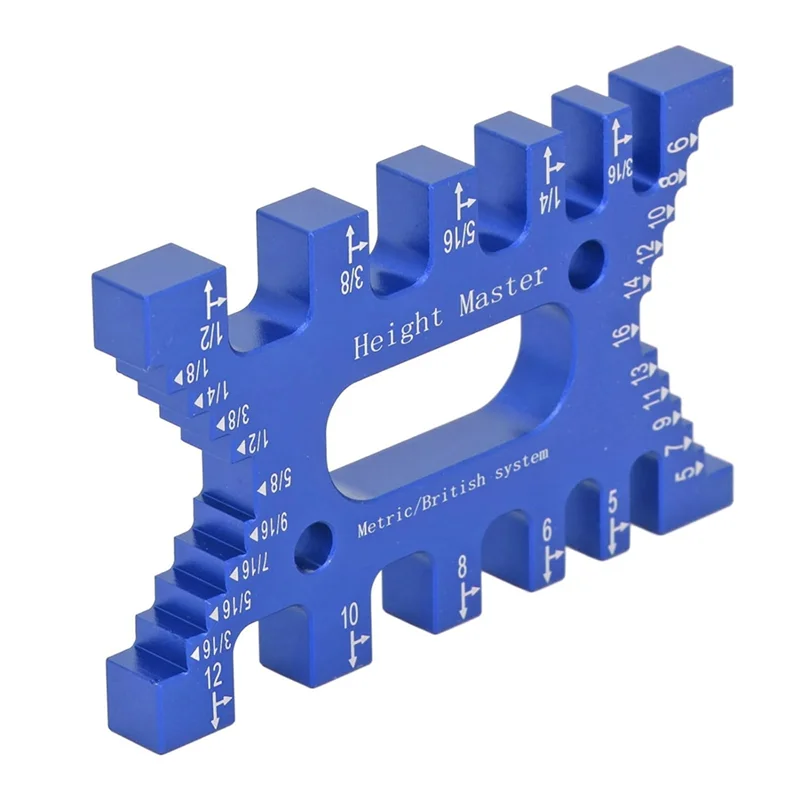 ABGR-高精度ノギスアルミ合金スケール測定ツール木工鋸テーブルマシンルーターとテーブルソー用-B