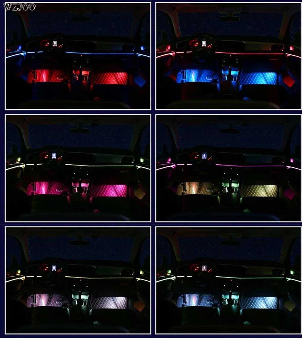 30 color For vw Ambient light Set For Volkswagen TAYRON 1:1 Mould  Car Ambient light Decorative lighting Atmosphere lamp