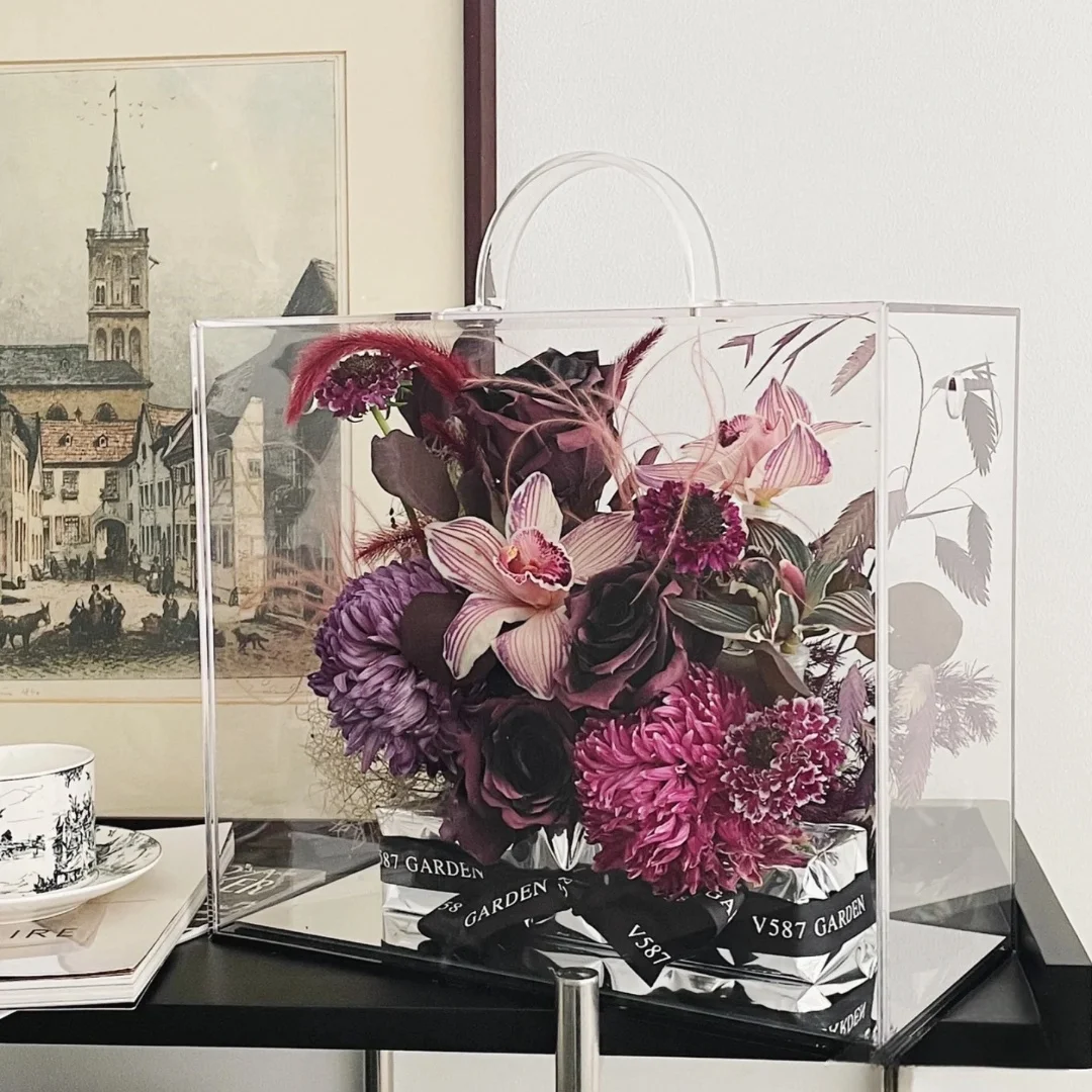 boite-a-fleurs-en-acrylique-extractible-boite-cadeau-a-fleurs-eternelles-festival-qixi-cadeau-d'anniversaire-article-decoratif-motif-geometrique