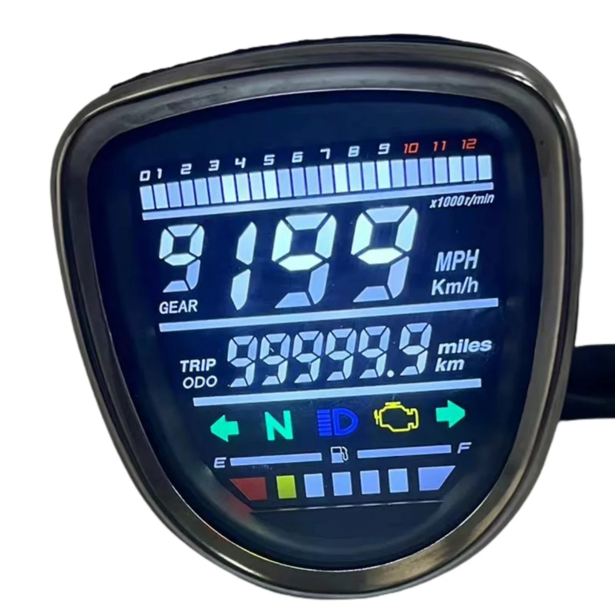 لهوندا C50 C70 C90 جواز سفر شبل دراجة نارية LED عداد السرعة الرقمي عاصي #2