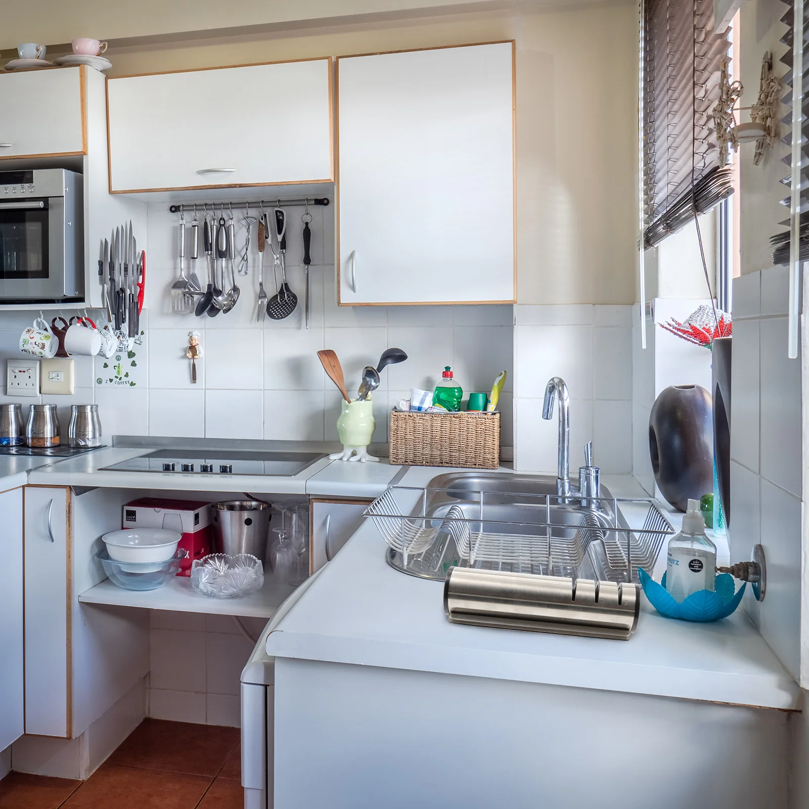 

Knife Sharpener For Home Portable Sharpening Tool For Chef Steak Bread Knives Scissors, Kitchen Cutter Slicker, Household