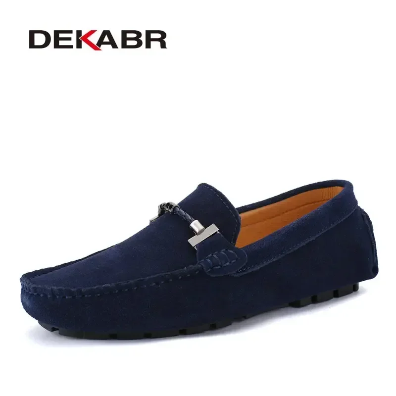 Dekabr sapatos casuais masculinos da moda tamanho grande 38-47 marca verão mocassins de condução respirável atacado homem calçados macios para homem