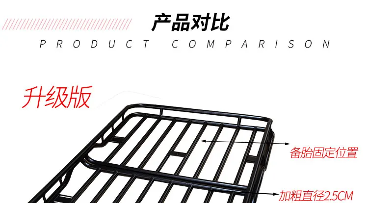 トップラゲッジラック SUV汎用改造オフロード車ルーフラックライン