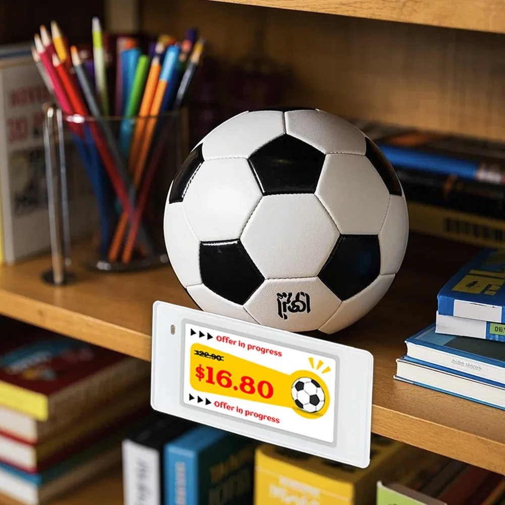 선반 가격표를 위한 스마트 전자 종이 전자 잉크 디스플레이 4개의 다채로운 Esl 2.13 인치