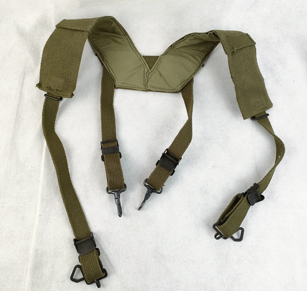 tomwang2012.VIETNAM WAR US ARMY M1956 COMBAT FIELD EQUIPMENT SUSPENDERS MILITARY