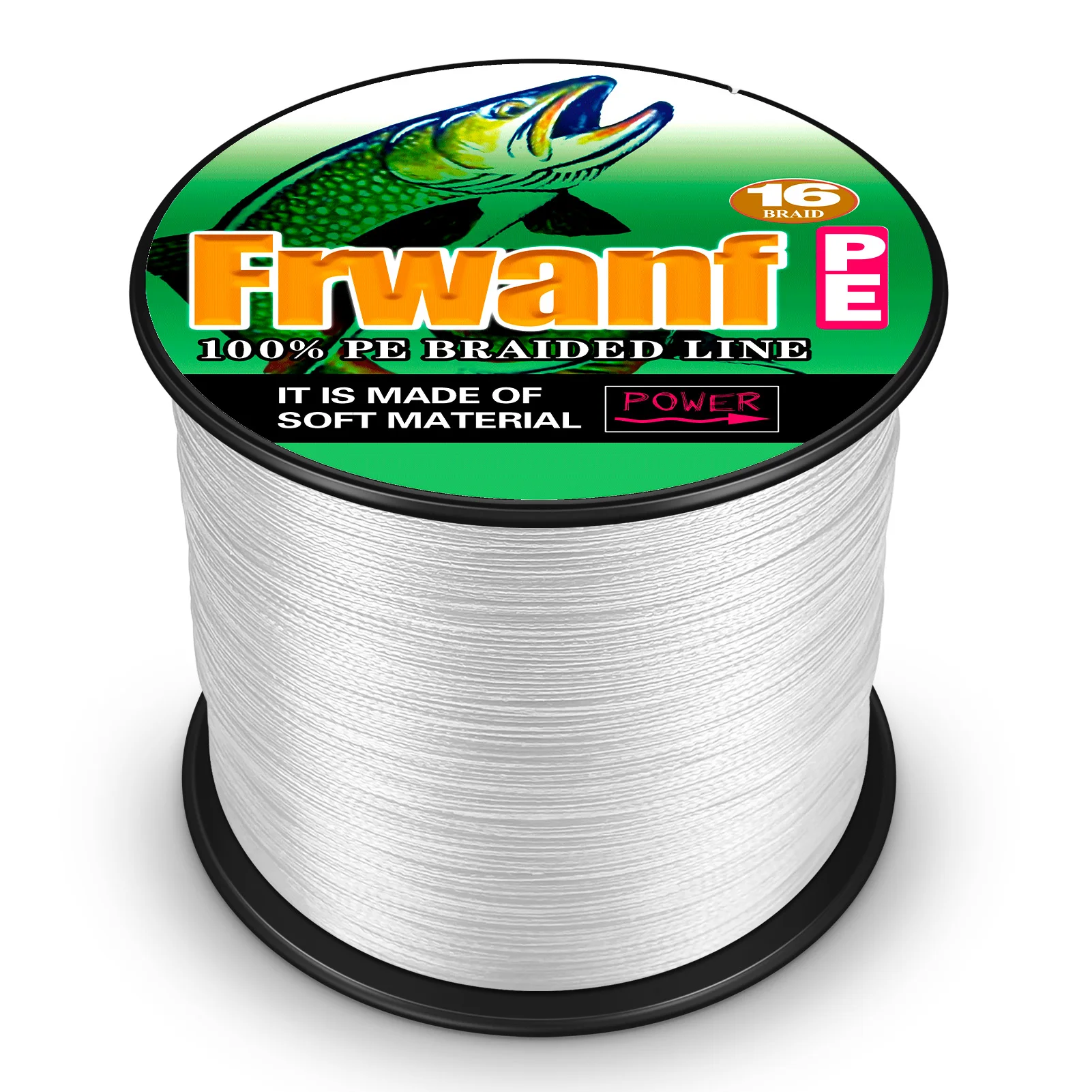 Frwanf 16 Strands 100M Braided Fishing Line X16 Hollow Core Extreme Strong Multifilament Lines Carp Fishing 20-500LB Saltwater