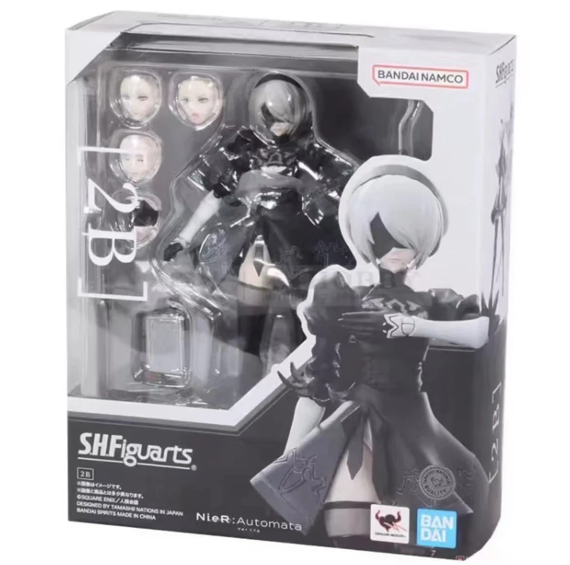 100% Original Bandai SH Figuarts NIER AUTOMATA 2B SHF In Stock Anime Action Collection Figures Model Toys Figura PVC Gifts