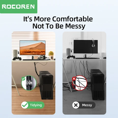 Органайзер для кабелей Rocoren - держатель для USB-кабелей и зарядных устройств — фото модели
