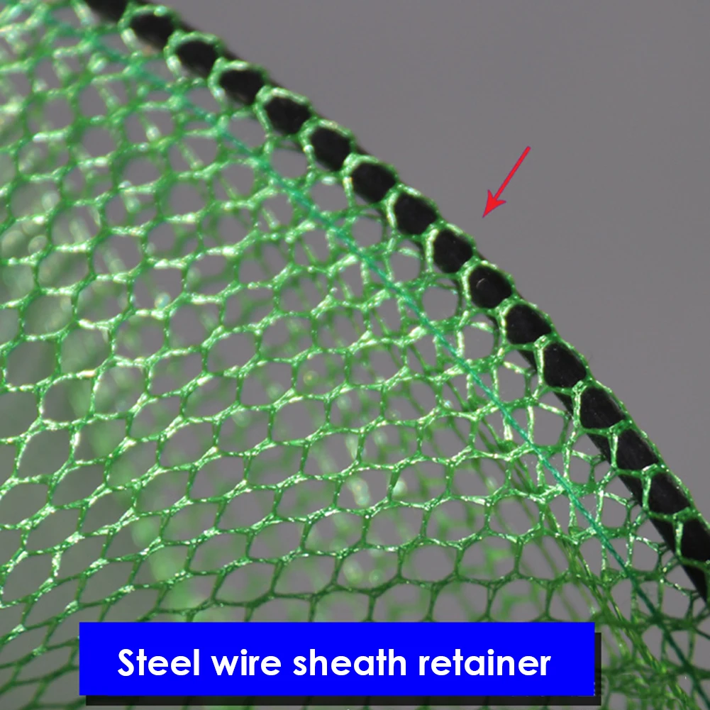 شبكة صيد من النايلون مطوية شبكة صيد الأسماك المحمولة جراد البحر الروبيان الماسك خزان فخ أقفاص شبكة #4