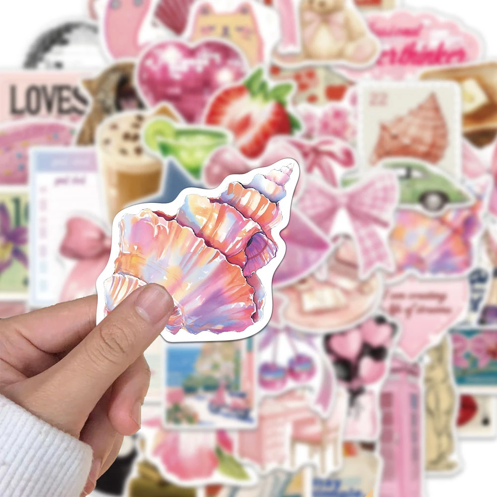 10/30/50 個かわいいピンク Y2K ガール美的ステッカーデカール DIY ラップトップ電話スクラップブック日記冷蔵庫装飾ステッカー子供のおもちゃ