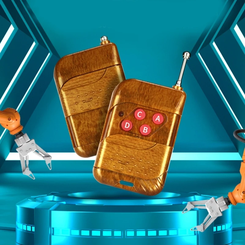 Pengendali Jarak Jauh Kode Salinan Nirkabel Universal 315/433/418/430Mhz 4CH