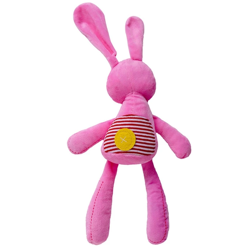 Jouet lapin apaisant en coton naturel, poupée pour bébé, Animal en peluche, ami Photo P D5QA